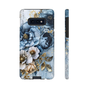 Blooming Blue Floral Bouquet - Tough Guard Samsung Galaxy Case