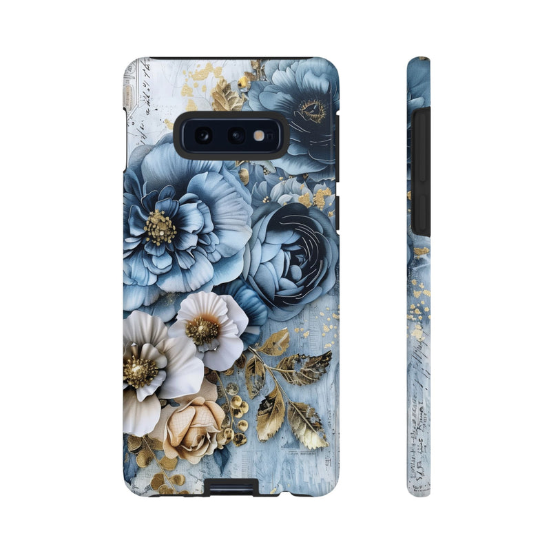 Blooming Blue Floral Bouquet - Tough Guard Samsung Galaxy Case