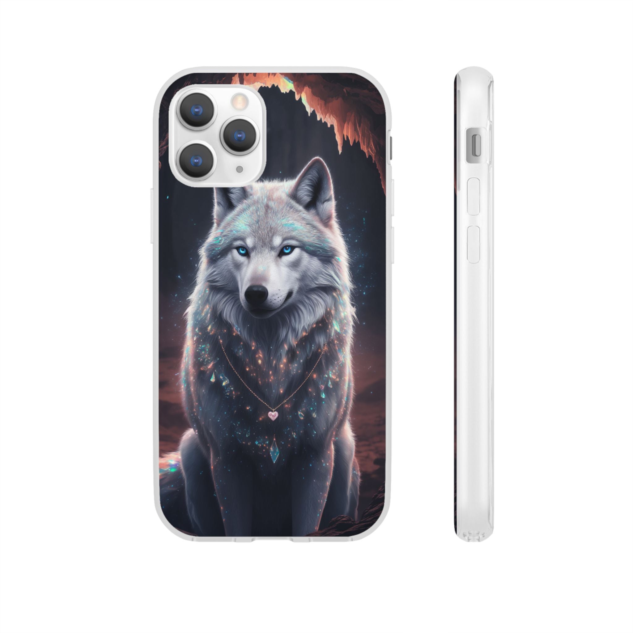 Majestic Guardian Wolf - Flexi Case Apple iPhone