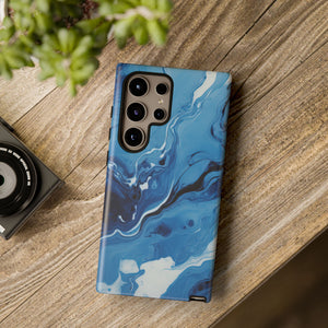 Blue Ocean Wave Marble - Tough Guard Samsung Galaxy Case