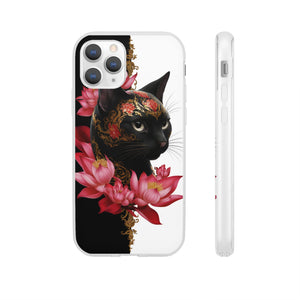 Yin & Yang Mystic Cat - Flexi Case Apple iPhone Case