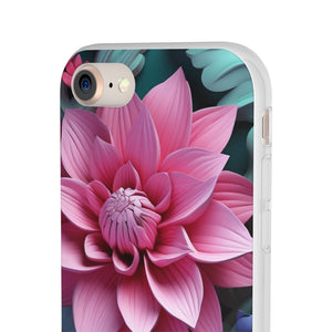 Tropical Pink Flower Flexi Case - Apple iPhone Case
