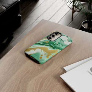 Emerald Gold Marble - Tough Guard Samsung Galaxy Case