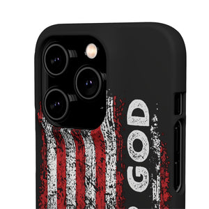 One Nation Under God American Flag - Snap Case Apple iPhone Case